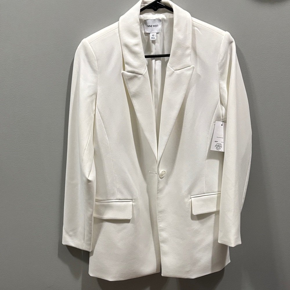Nine West Cream Blazer Jacket